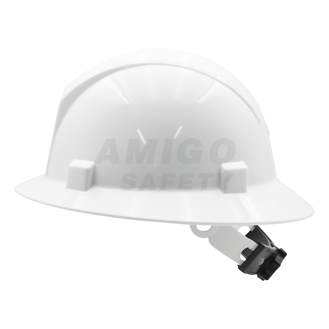 CASCO ALA ANCHA CON SUSPENSIÓN MATRACA DE 4 PUNTOS LAMIRA BLANCO AS-4460